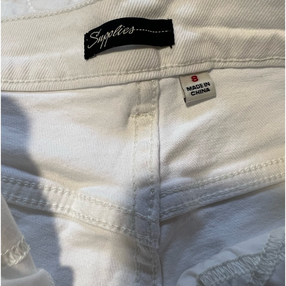 White Denim Shorts - Picture 6 of 7